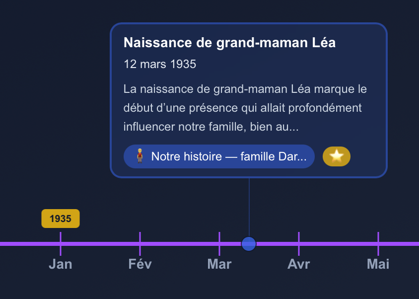 Carte d'événement - Naissance de Léa